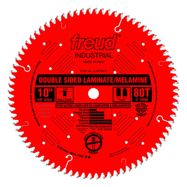 Freud 008925032359 10" x 80T Double Sided Laminate/Melamine Blade