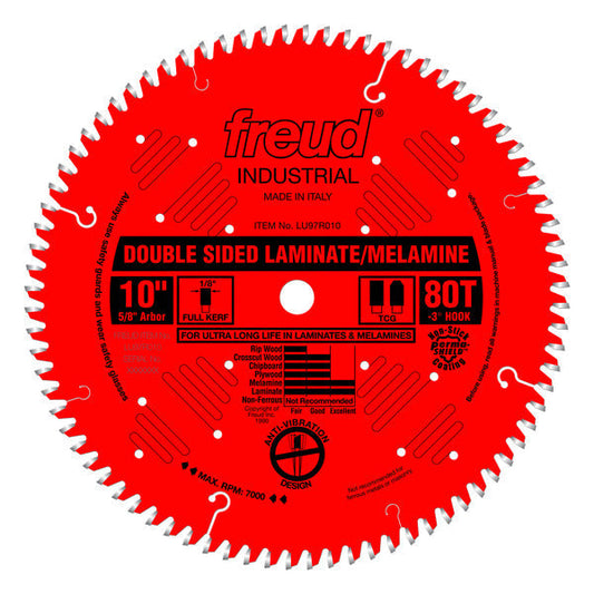 Freud 008925032359 10" x 80T Double Sided Laminate/Melamine Blade