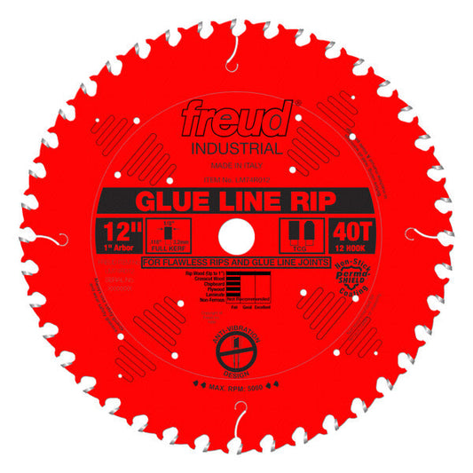 Freud 008925035923 12" x 40T Glue Line Ripping Blade