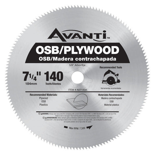 Avanti 008925083931 Avanti 7-1/4" X 140t Plywood
