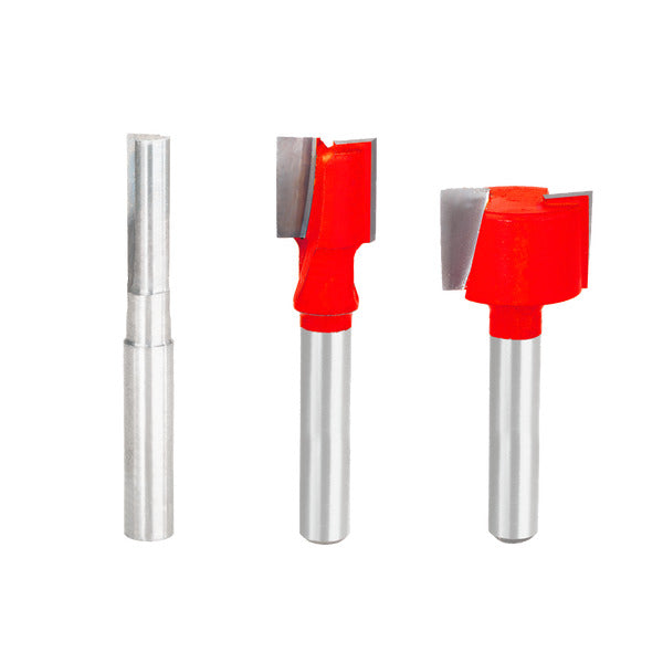 Freud 008925090656 3 Piece Undersized Plywood Bit Set (1/4" Shank)