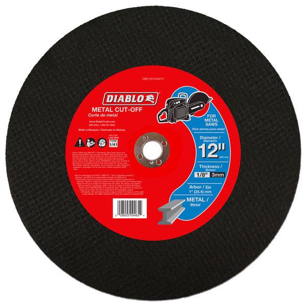 Diablo 008925094654 12"x1/8"x1" Metal High Speed Cut Off