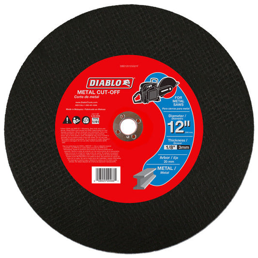 Diablo 008925094661 12"x1/8"x20mm Metal High Speed Cut Off