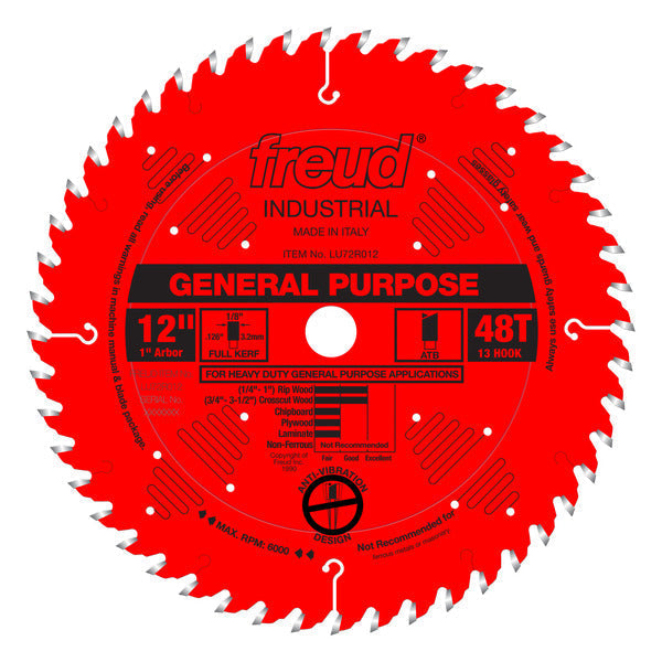 Freud 008925126973 12" x 48T General Purpose Blade