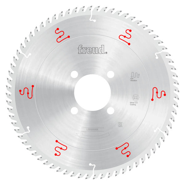 Freud 008925129141 355mm x 72T Panel Sizing blade for Horizontal Beam Saw (Extended Life)