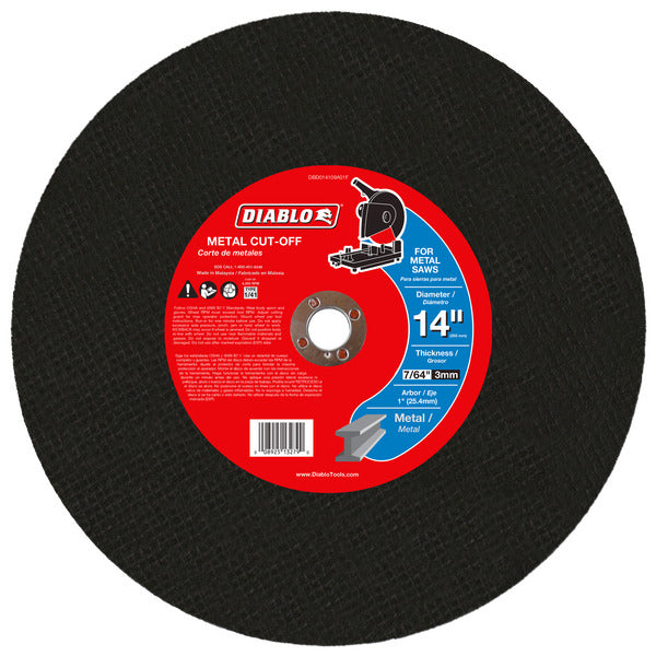 Diablo 008925132790 14"x7/64"x1" Metal Chop Saw Disc