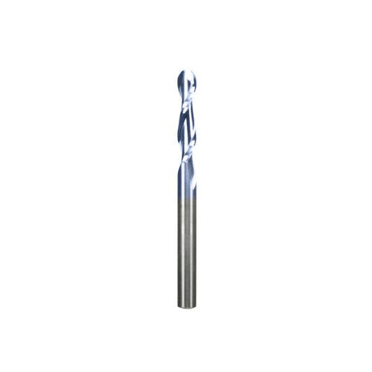 Freud 008925135562 1/4" x 1-1/8" Up Cut Spiral Ball Nose- Solid Carbide, 1/4" shank, 3" overall length