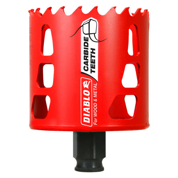 Diablo 008925137795 2-11/16" (68mm) Carbide-Tipped Hole Saw with SnapLock Plus Mandrel System