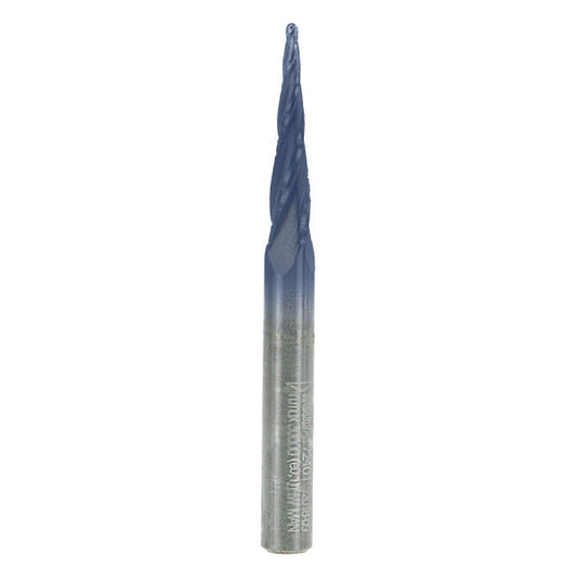 Freud 008925140740 5.4° x 1/16" Tapered Ball Tip, Solid Carbide, 1/4" Shank