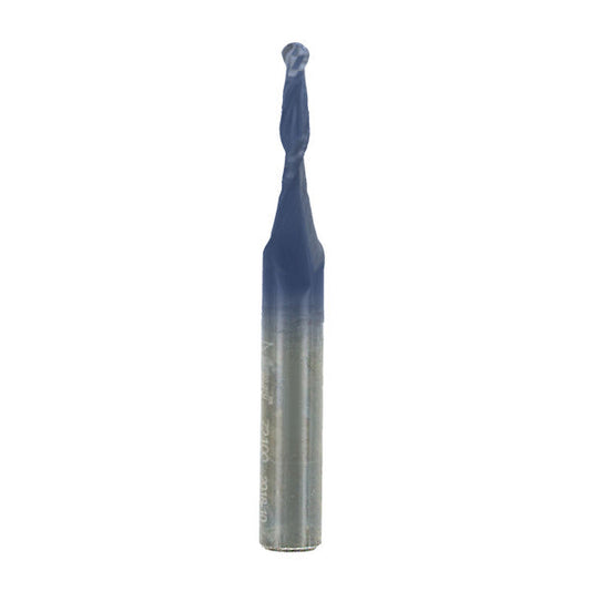 Freud 008925140757 1/8" x 1/2" Up Cut Spiral Ball Nose- Solid Carbide, 1/4" shank, 2-1/2" overall length