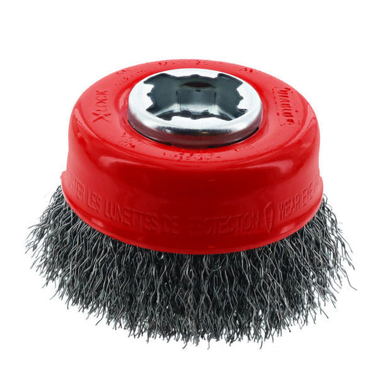 Diablo 008925147510 3 in. X-LOCK Carbon Steel Crimped Cup Brush