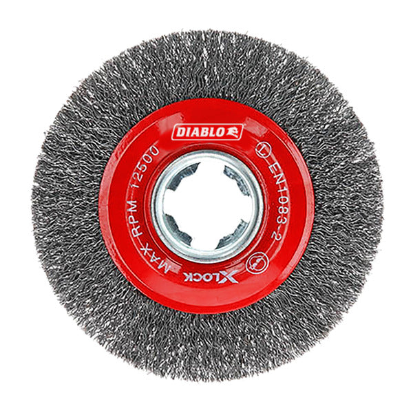 Diablo 008925147541 4 in. X-LOCK Carbon Steel Crimped Wire Wheel