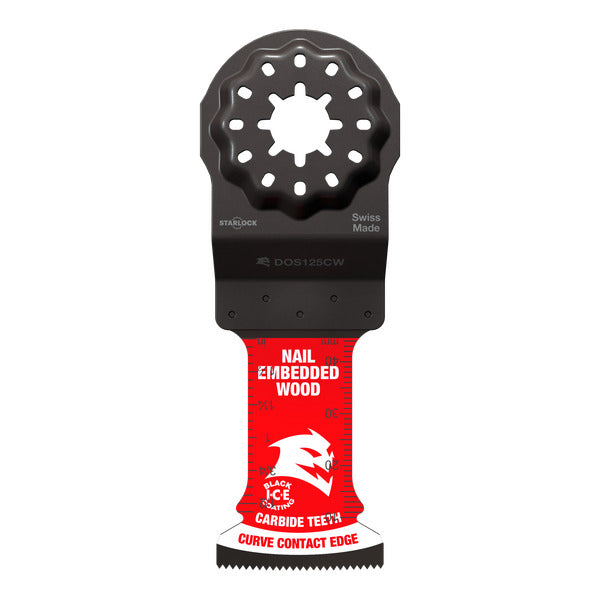 Diablo 008925169840 1-1/4" Diablo AMPED™ Demo Demon™ Starlock Carbide Teeth Oscillating Blades for Nail-Embedded Wood (3-Pack)