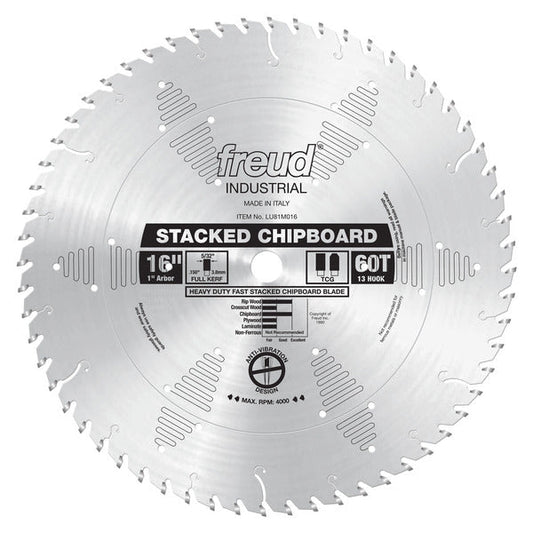 Freud 008925300731 16" x 60T Heavy Duty Stacked Chipboard Blade