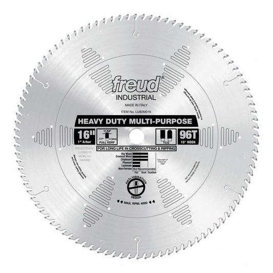 Freud 008925300793 16" x 96T Heavy Duty Multi-Purpose Blade