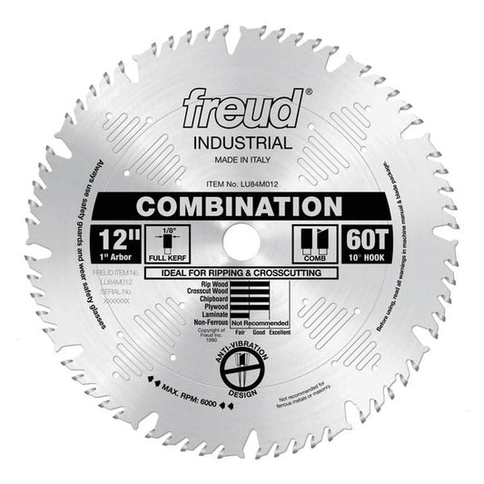 Freud 008925300830 12" x 60T Combination Blade
