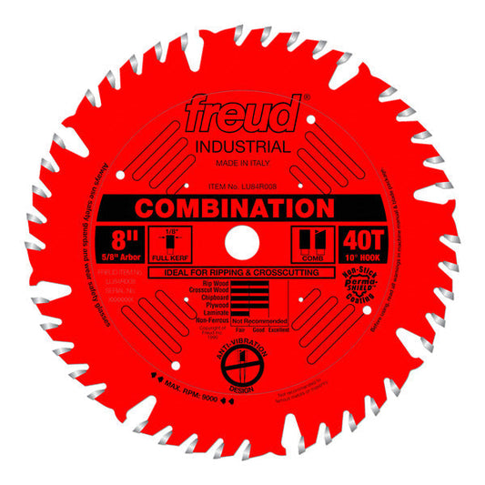 Freud 008925301530 8" x 40T Combination Blade