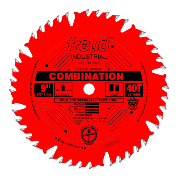 Freud 008925301547 9" x 40T Combination Blade