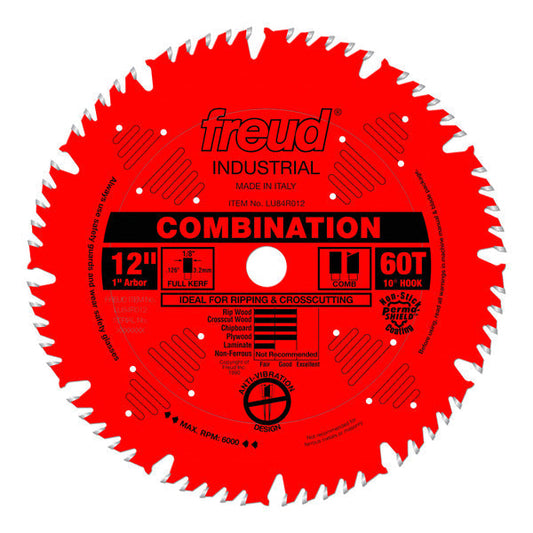 Freud 008925301561 12" x 60T Combination Blade