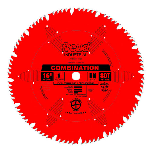 Freud 008925301585 16" x 80T Combination Blade