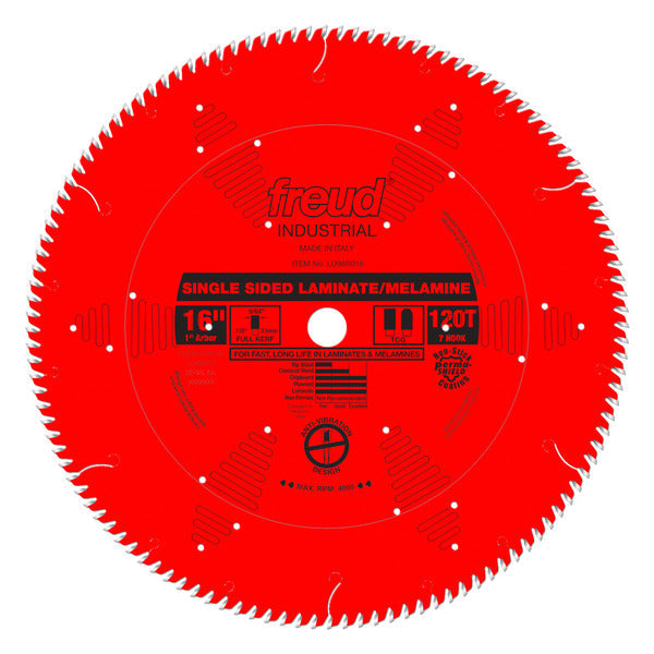 Freud 008925301790 16" x 120T Single Sided Laminate/Melamine Blade