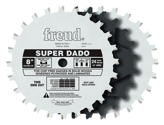 Freud 008925330455 8" x 24T Super Dado Sets
