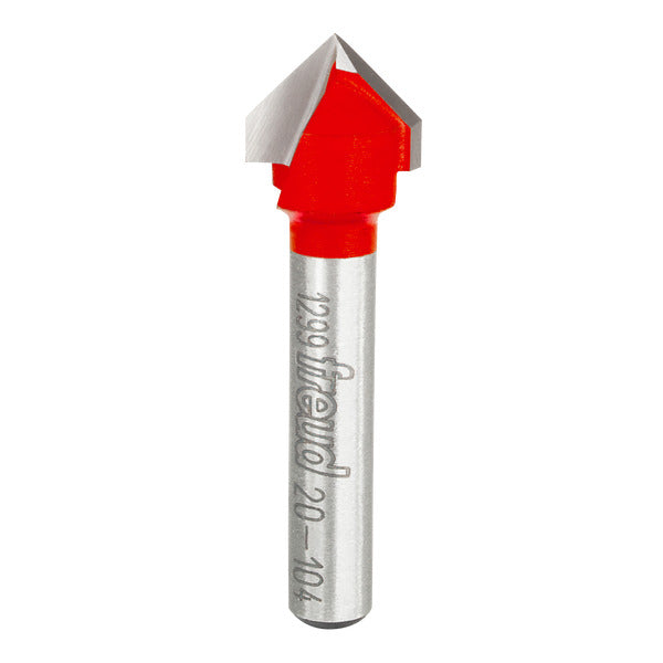 Freud 008925380474 1/2" (Dia.) 90° V Grooving Bit with 1/4" shank, 1-3/4" overall length