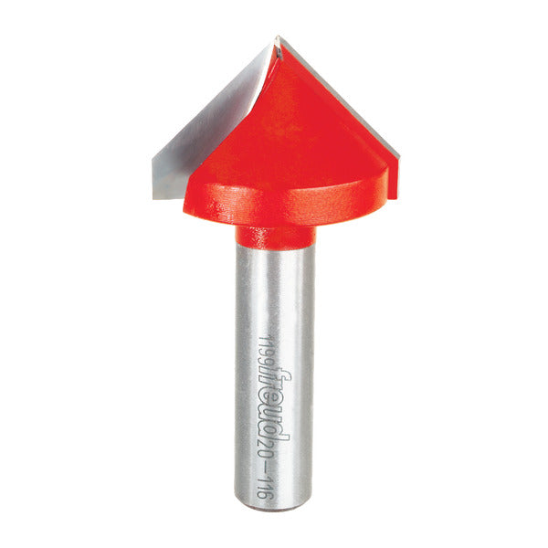 Freud 008925385431 1-1/2" (Dia.) 90° V Grooving Bit with 1/2" shank, 3" overall length