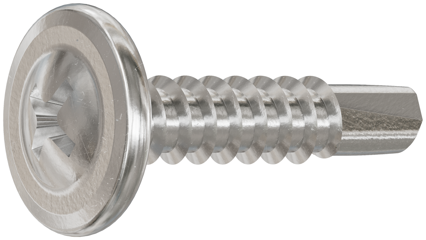 Simpson Strong-Tie F08T125KDB Self-Drilling Wire-Lath Modified Truss-Head Screw — #8 x 1-1/4 in. Type 410 (4000-Qty)