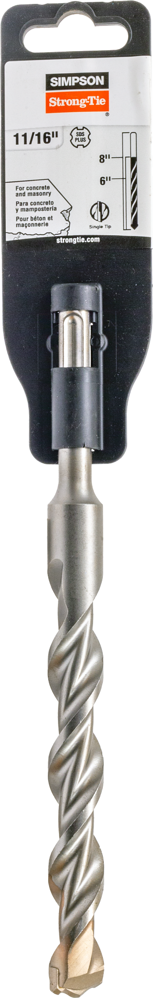 Simpson Strong-Tie MDPL06808 11/16 in. x 8 in. SDS-plus® Shank Drill Bit