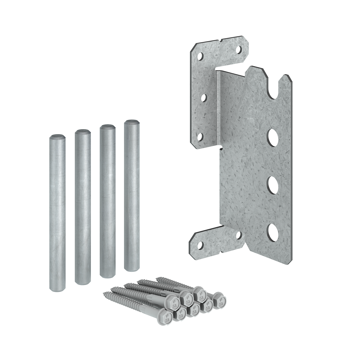 Simpson Strong-Tie CJT4ZL CJTZ® 12-Gauge ZMAX® Galvanized Concealed Joist Tie with (4) Long Pins (Pack of 4)