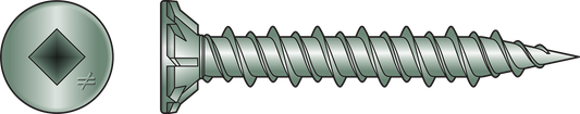Simpson Strong-Tie CB3BLGHL158S CB3BLGHL Fiber-Cement Board Screw (Collated)— #9 x 1-5/8 in. #3 SQU (1500-Qty)