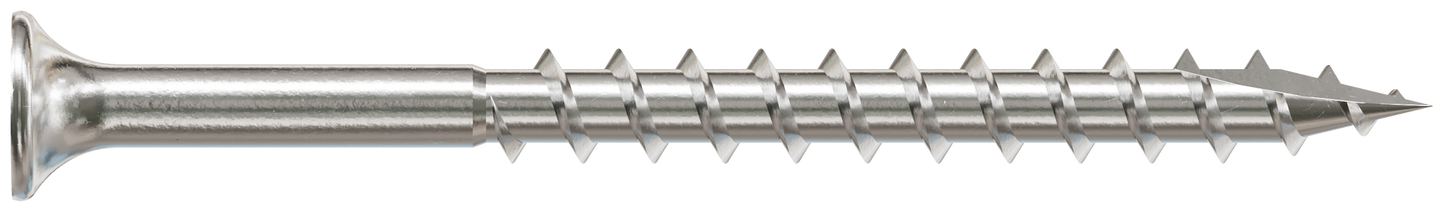 Simpson Strong-Tie T10250DT1 Bugle-Head Wood Screw, 6-Lobe Drive — #10 x 2-1/2-in. T25, Type 316 (1 lb.) (Pack of 800)