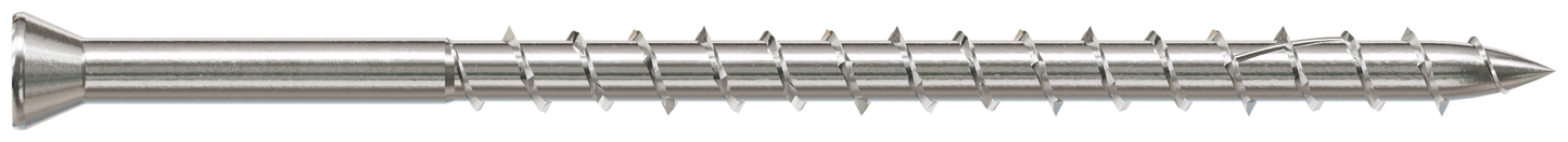 Simpson Strong-Tie S08300WPB Deck-Drive™ DWP WOOD SS Screw — #8 x 3 in. T-20, Trim Head, Type 305 (1750-Qty) (Pack of 64)