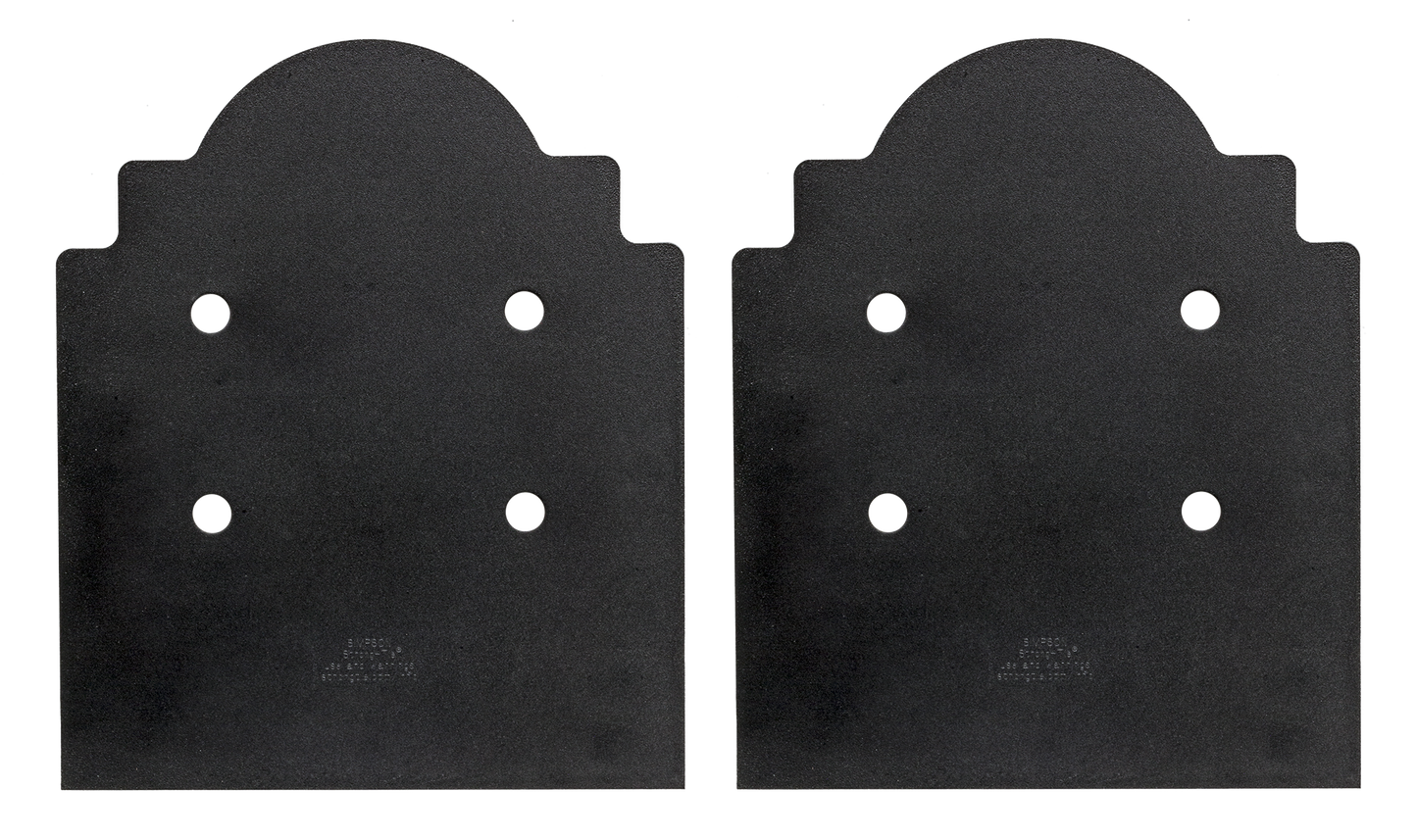 Simpson Strong-Tie APB1010DSP Outdoor Accents® Mission Collection® ZMAX®, Black Post Base Side Plate for 10x (Qty-2)