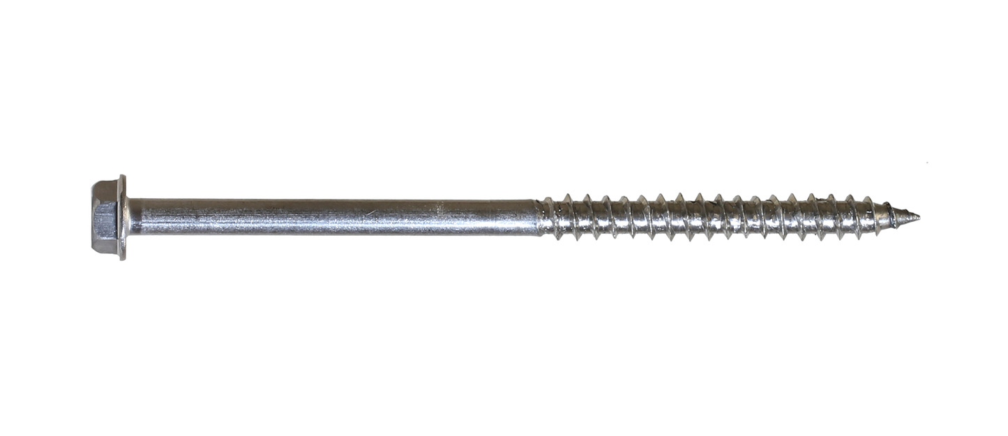 Simpson Strong-Tie SDWH271000SS-R5 Strong-Drive® SDWH™ TIMBER-HEX SS Screw — 0.275 in. x 10 in. 1/2 Hex, Type 316 (5-Qty) (Pack of 540)