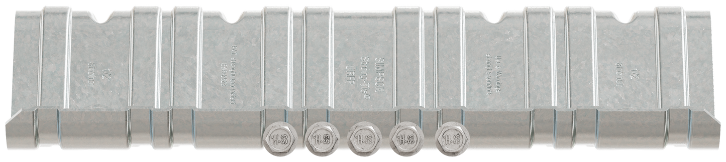 Simpson Strong-Tie URFP-SDS3HDG URFP® 10-5/8 in. x 6-1/4 in. HDG Universal Retro Foundation Plate with Screws