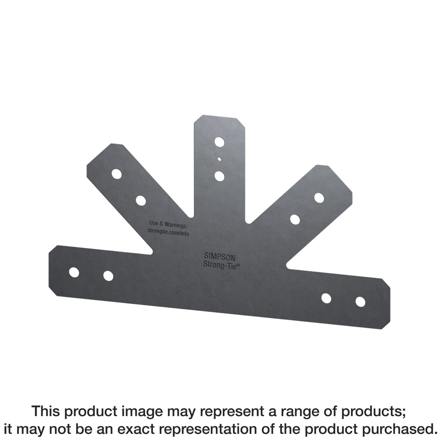 Simpson Strong-Tie APVGP1212-4 Outdoor Accents® Avant Collection™ 12:12 Pitch, Black Powder-Coated Gable Plate for 4x (Pack of 2)