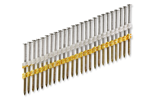 Simpson Strong-Tie S11A250CNJ 20°–22° Plastic Strip, Full Round Head, Ring-Shank Nail — 2-1/2 in. x 0.120 in. Type 304 (1000-Qty)