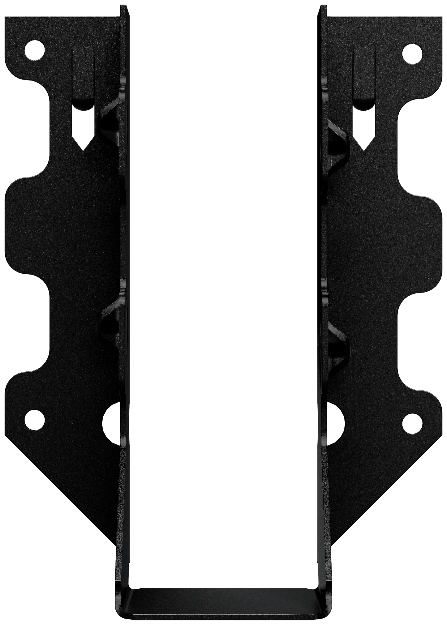 Simpson Strong-Tie LUS26PC Outdoor Accents® LUSPC ZMAX®, Black Powder-Coated Face-Mount Joist Hanger for 2x6