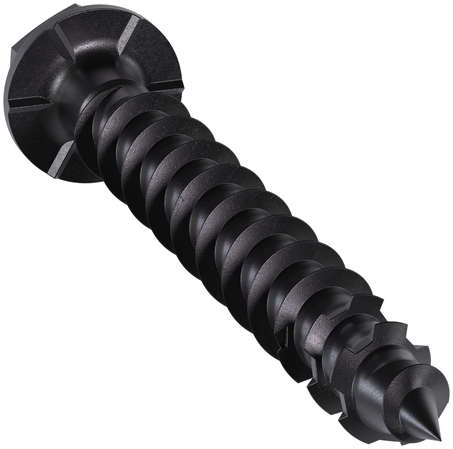 Simpson Strong-Tie TNTBL18134H Titen Turbo™ — 3/16 in. x 1-3/4 in. Hex-Head Concrete and Masonry Screw, Black (100-Qty)