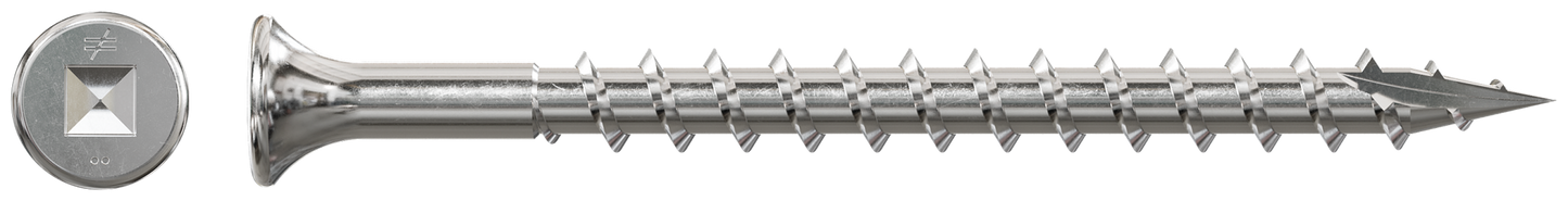 Simpson Strong-Tie SS3DSC212BS Bugle-Head Wood Screw (Collated) — #10 x 2-1/2 in. #3 Square Drive, Type 305 (1500-Qty)