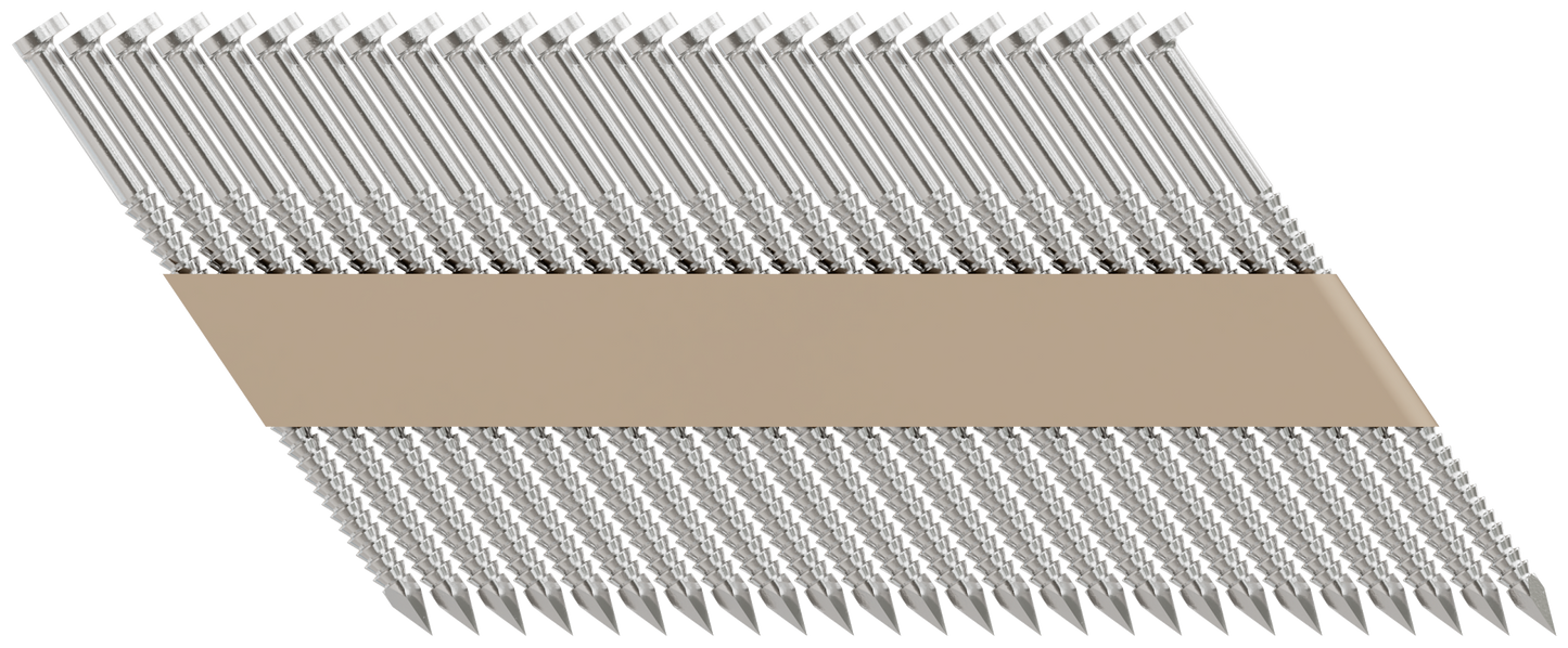 Simpson Strong-Tie S12A237T31 31°–34° Paper Tape, Clipped Head, Ring-Shank Nail — 2-3/8 in. Type 304 (1000-Qty) (Pack of 6)