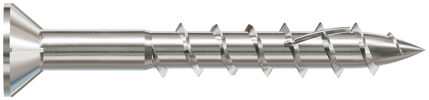 Simpson Strong-Tie S10150WP1 Deck-Drive™ DWP WOOD SS Screw — #10 x 1-1/2 in. T-25, Flat Head, Type 305 (1 lb.)