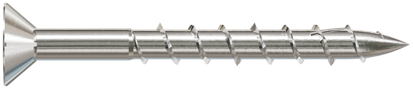 Simpson Strong-Tie S08162WP1 Deck-Drive™ DWP WOOD SS Screw — #8 x 1-5/8 in. T-20, Flat Head, Type 305 (1 lb.) (Pack of 800)