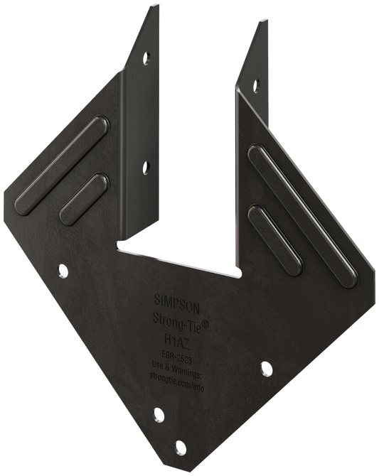 Simpson Strong-Tie H1APC Outdoor Accents® H1APC 18-Gauge ZMAX®, Black Powder-Coated Hurricane Tie (Pack of 2100)