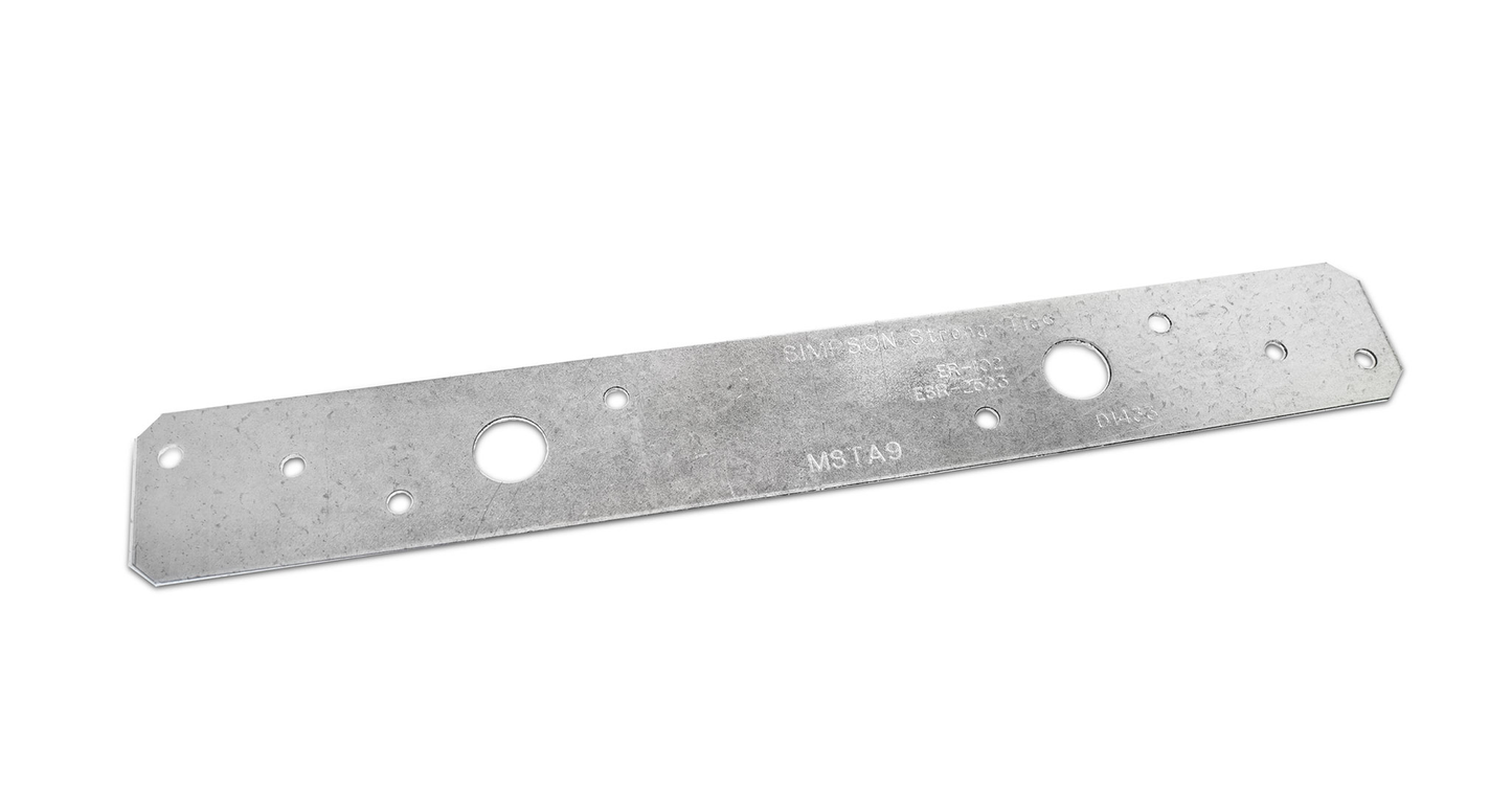 Simpson Strong-Tie MSTA9 MSTA 9-in. 18-Gauge Galvanized Medium Strap Tie