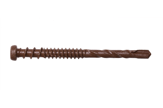 Simpson Strong-Tie DCSD238SBR01 Deck-Drive™ DCSD COMPOSITE-TO-STEEL Screw (Collated) — #10 x 2-3/8 in. Quik Guard® Brown 01 (1000-Qty)