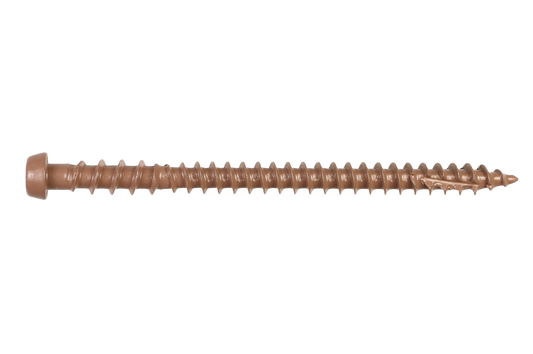 Simpson Strong-Tie DCU234TN01R350 Deck-Drive™ DCU COMPOSITE Screw — #10 x 2-3/4 in. T20, Quik Guard®, Tan 01 (350-Qty) (Pack of 6)
