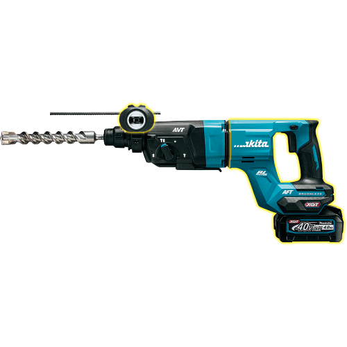 Makita GRH07M1 40V max XGT® Brushless Cordless 1-1/8" SDS-PLUS AVT® Rotary Hammer Kit, AFT® and AWS® Capable (4.0Ah)